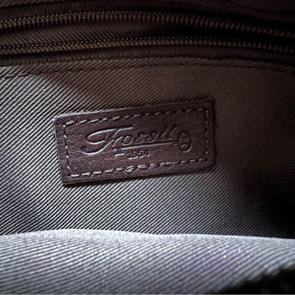 Fossil Brown Leather Mini Crossbody Bag - Picture 6 of 15